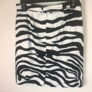 Escada margaretha ley vintage black and white pencil skirt